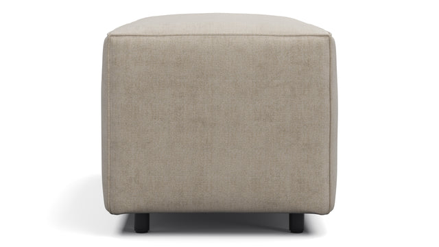 Extrasoft - Extrasoft Sectional Module, Large Armrest, Biscotti Brushed Weave