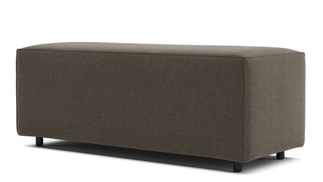 Extrasoft - Extrasoft Sectional Module, Large Armrest, Coffee Brushed Weave