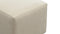 Extrasoft - Extrasoft Sectional Module, Large Armrest, Eggshell Vegan Suede