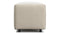 Extrasoft - Extrasoft Sectional Module, Large Armrest, Eggshell Vegan Suede