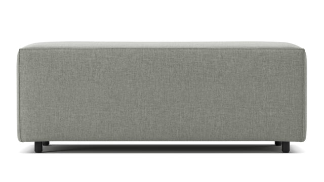 Extrasoft - Extrasoft Sectional Module, Large Armrest, Soft Gray Brushed Weave