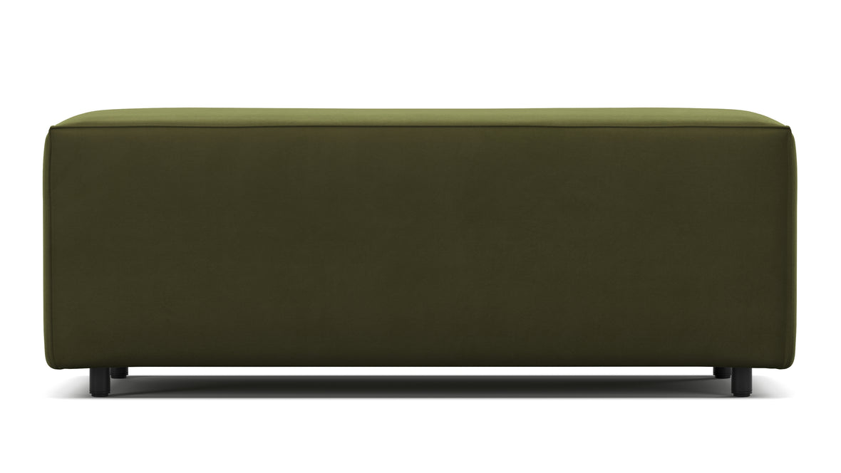 Extrasoft - Extrasoft Sectional Module, Large Armrest, Spruce Luxe Velvet