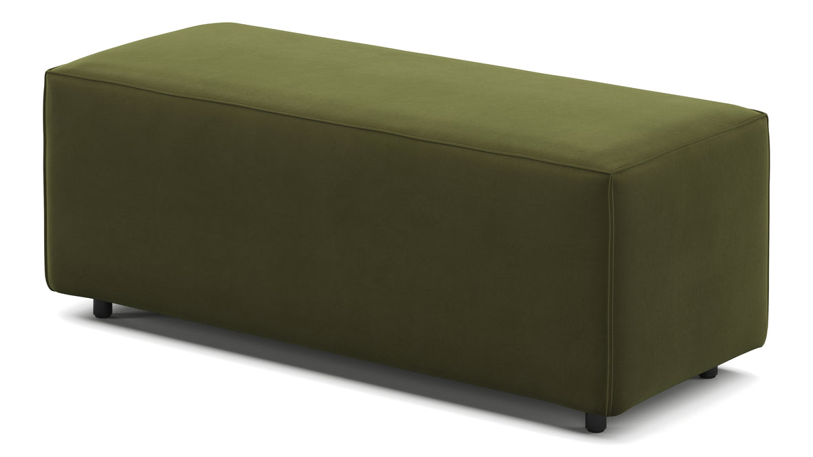 Extrasoft - Extrasoft Sectional Module, Large Armrest, Spruce Luxe Velvet