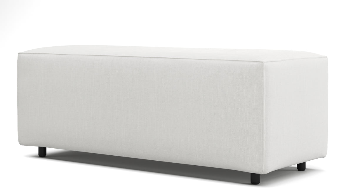 Extrasoft - Extrasoft Sectional Module, Large Armrest, White Linen