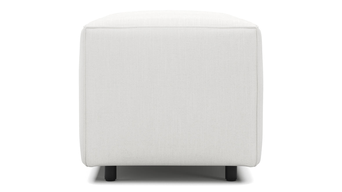 Extrasoft - Extrasoft Sectional Module, Large Armrest, White Linen