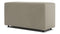 Extrasoft - Extrasoft Sectional Module, Large Backrest, Beige Gray Vegan Leather