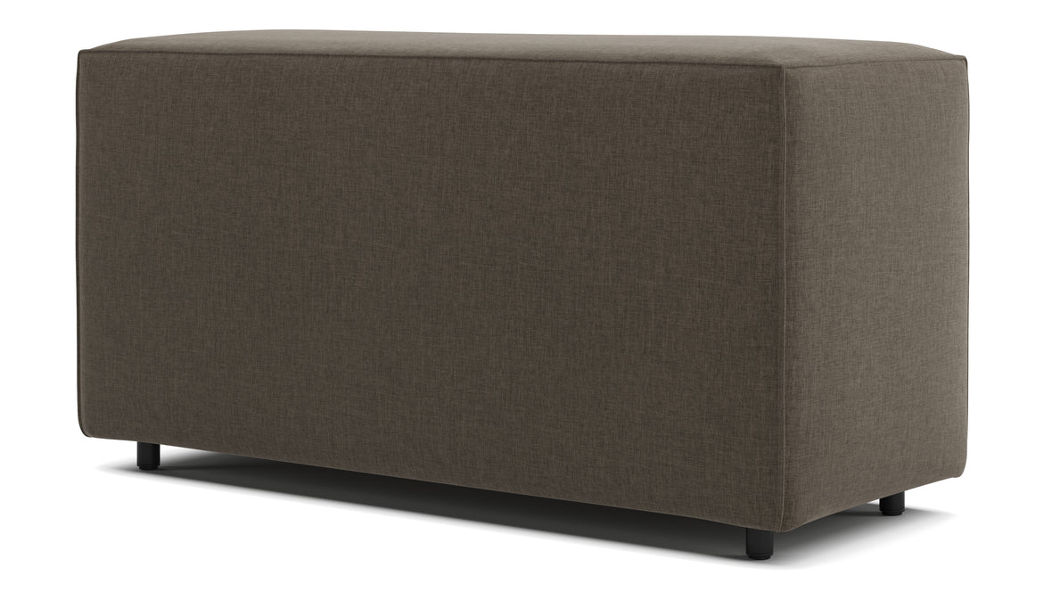 Extrasoft - Extrasoft Sectional Module, Large Backrest, Coffee Brushed Weave