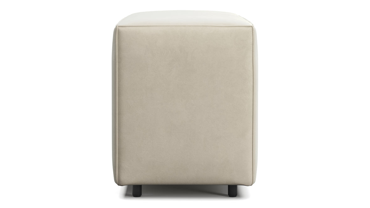 Extrasoft - Extrasoft Sectional Module, Large Backrest, Eggshell Vegan Suede