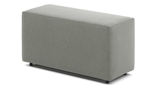 Extrasoft - Extrasoft Sectional Module, Large Backrest, Soft Gray Brushed Weave