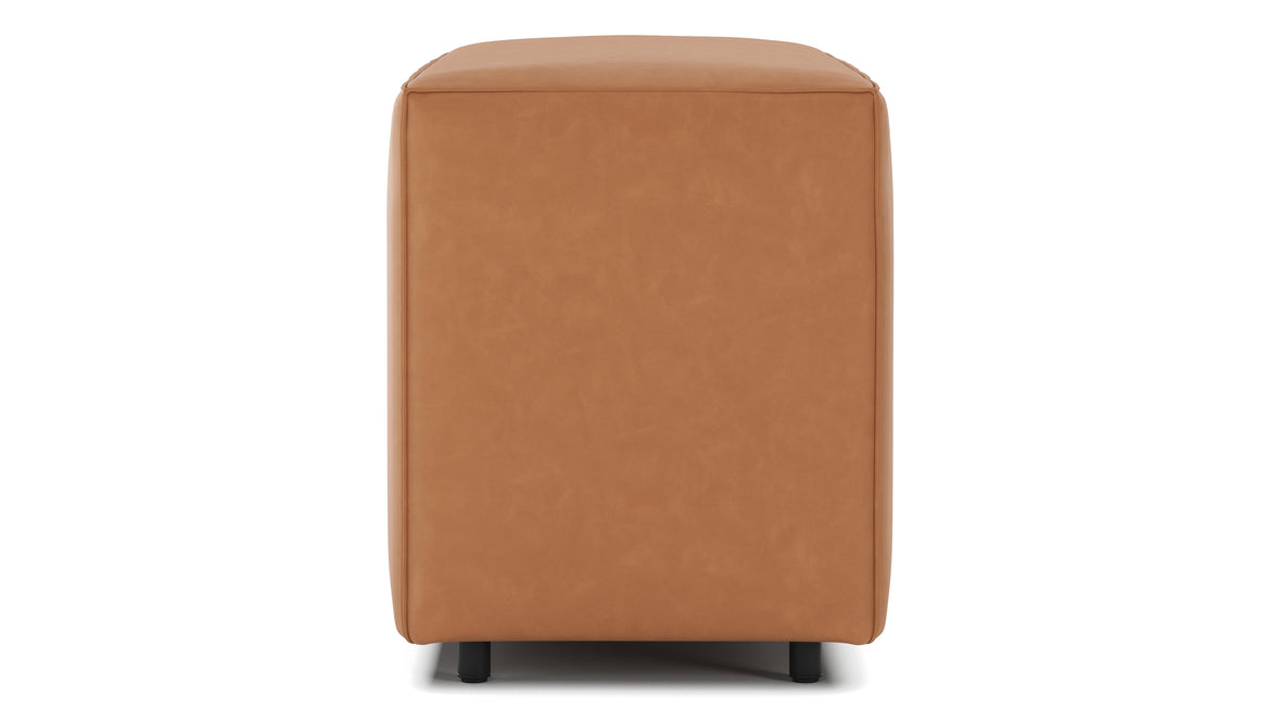 Extrasoft - Extrasoft Sectional Module, Large Backrest, Tan Vegan Leather