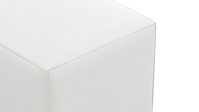 Extrasoft - Extrasoft Sectional Module, Large Backrest, White Linen