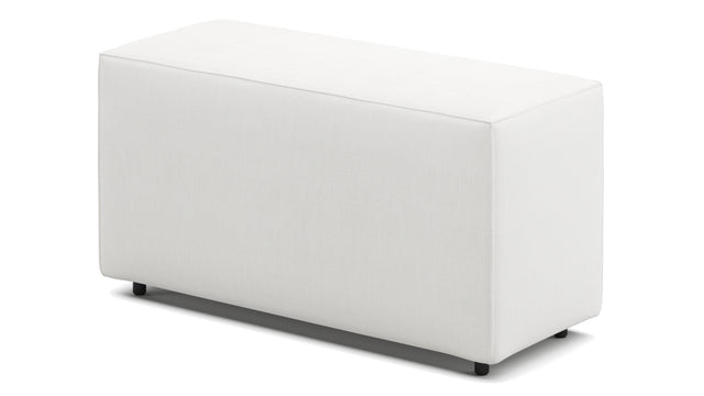 Extrasoft - Extrasoft Sectional Module, Large Backrest, White Linen