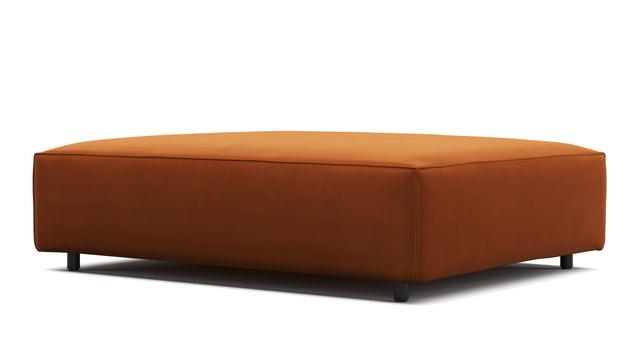 Extrasoft - Extrasoft Sectional Module, Large Seat, Burnt Orange Velvet