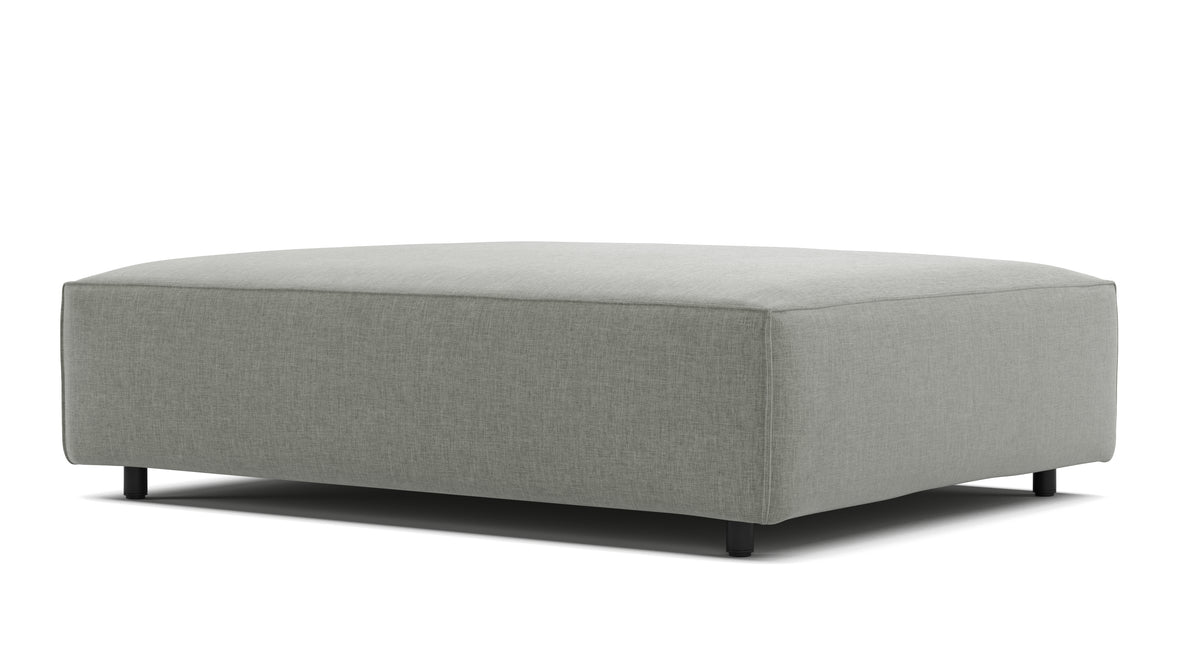 Extrasoft - Extrasoft Sectional Module, Large Seat, Soft Gray Brushed Weave