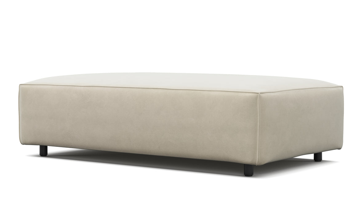 Extrasoft - Extrasoft Sectional Module, Medium Seat, Eggshell Vegan Suede