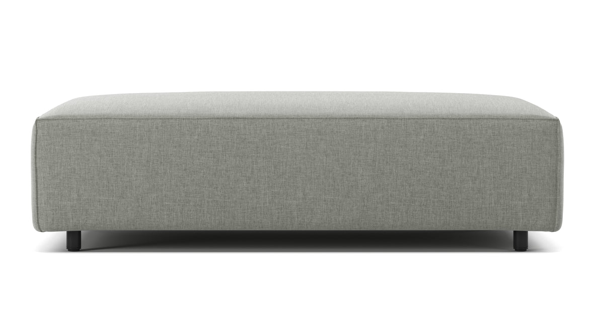 Extrasoft - Extrasoft Sectional Module, Medium Seat, Soft Gray Brushed Weave