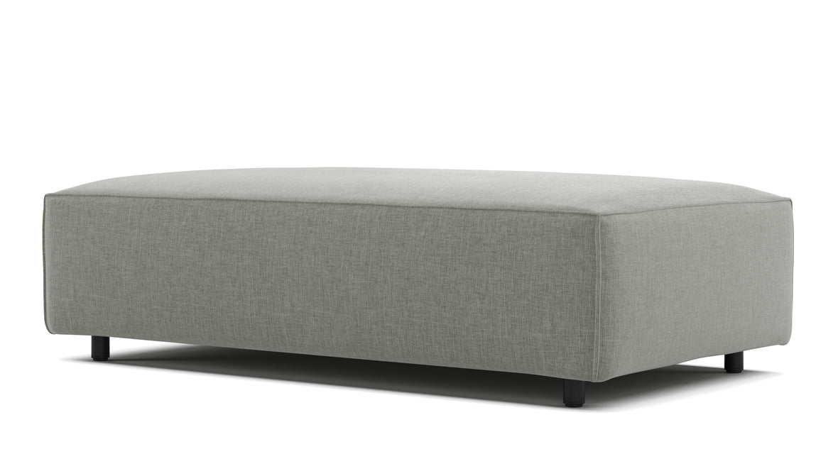 Extrasoft - Extrasoft Sectional Module, Medium Seat, Soft Gray Brushed Weave