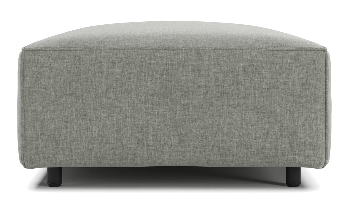 Extrasoft - Extrasoft Sectional Module, Medium Seat, Soft Gray Brushed Weave