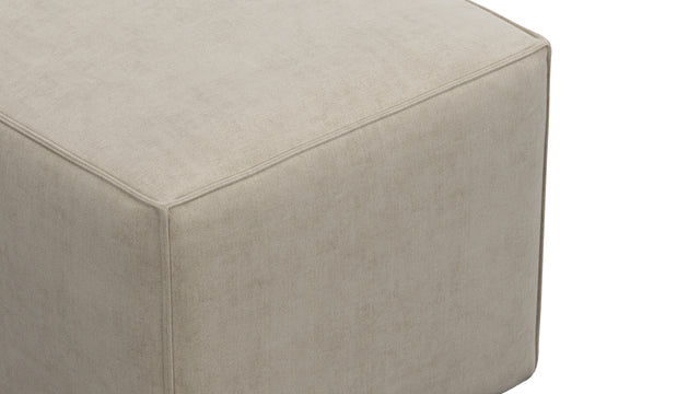 Extrasoft - Extrasoft Sectional Module, Small Armrest, Biscotti Brushed Weave