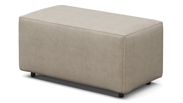 Extrasoft - Extrasoft Sectional Module, Small Armrest, Biscotti Brushed Weave