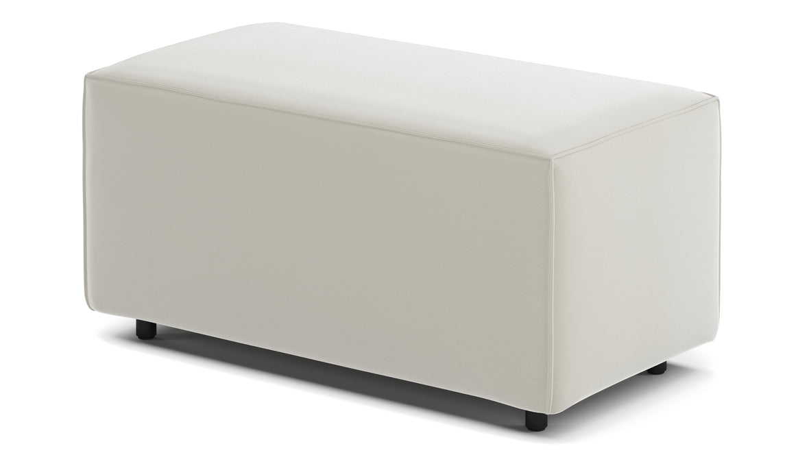 Extrasoft - Extrasoft Sectional Module, Small Armrest, Oatmeal Brushed Weave