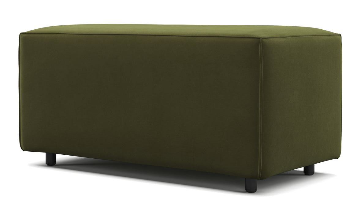 Extrasoft - Extrasoft Sectional Module, Small Armrest, Spruce Luxe Velvet