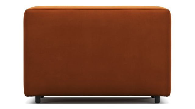 Extrasoft - Extrasoft Sectional Module, Small Backrest, Burnt Orange Velvet