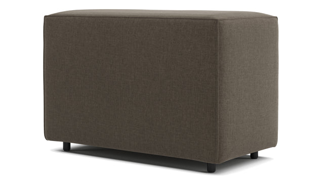 Extrasoft - Extrasoft Sectional Module, Small Backrest, Coffee Brushed Weave