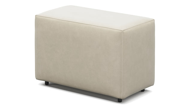 Extrasoft - Extrasoft Sectional Module, Small Backrest, Eggshell Vegan Suede