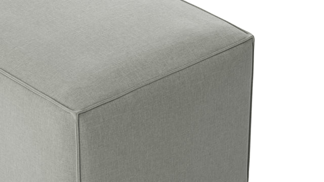 Extrasoft - Extrasoft Sectional Module, Small Backrest, Soft Gray Brushed Weave