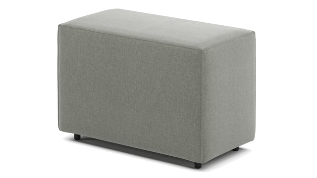 Extrasoft - Extrasoft Sectional Module, Small Backrest, Soft Gray Brushed Weave