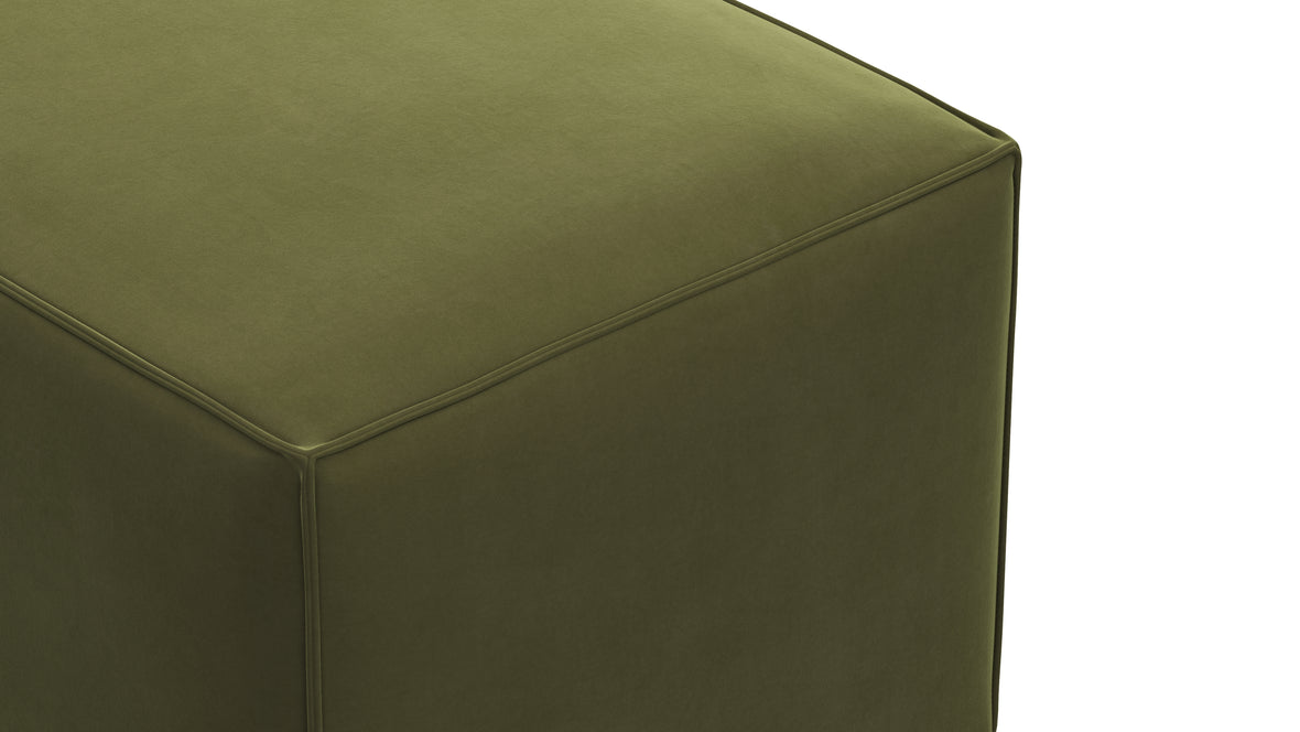 Extrasoft - Extrasoft Sectional Module, Small Backrest, Spruce Luxe Velvet