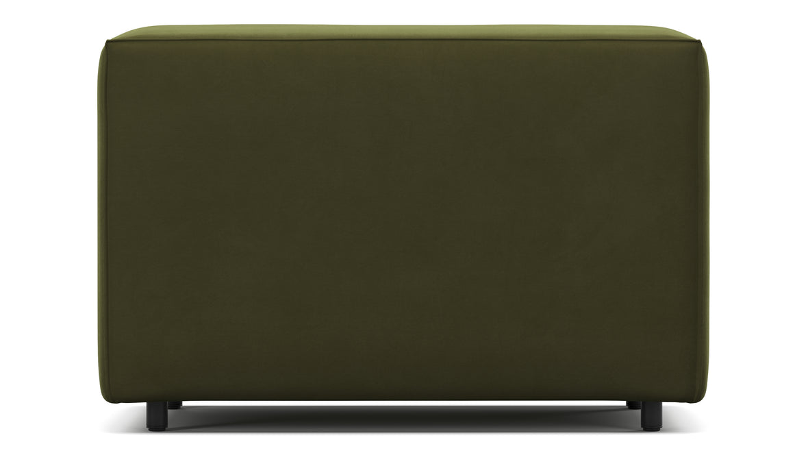 Extrasoft - Extrasoft Sectional Module, Small Backrest, Spruce Luxe Velvet