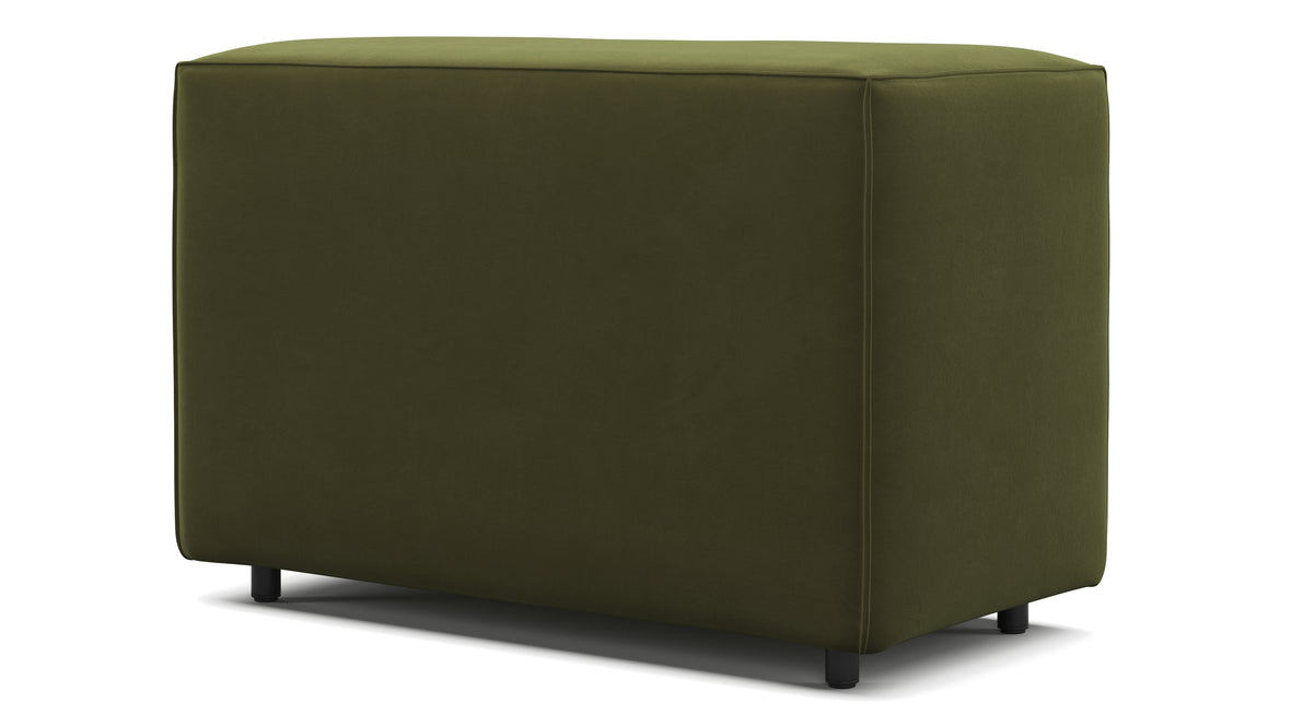 Extrasoft - Extrasoft Sectional Module, Small Backrest, Spruce Luxe Velvet