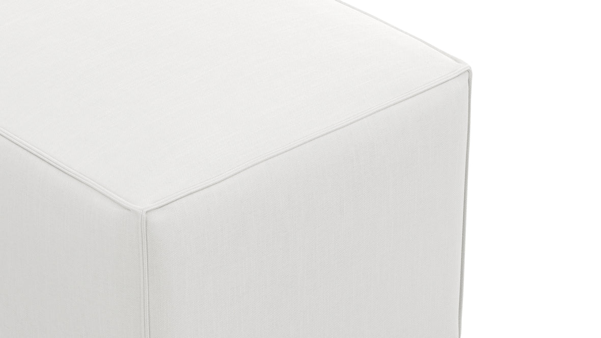 Extrasoft - Extrasoft Sectional Module, Small Backrest, White Linen