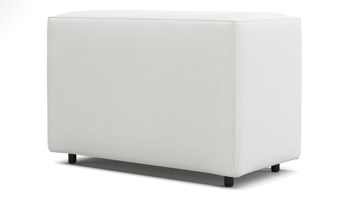 Extrasoft - Extrasoft Sectional Module, Small Backrest, White Linen