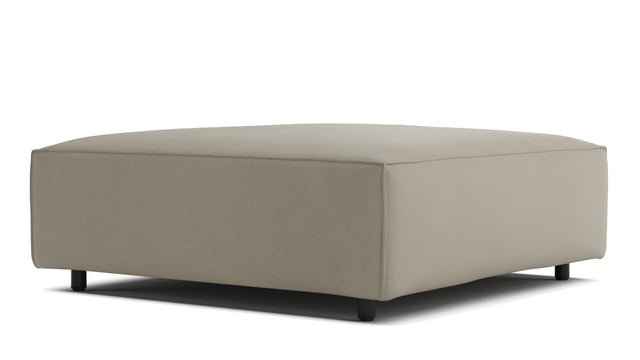 Extrasoft - Extrasoft Sectional Module, Small Seat, Beige Gray Vegan Leather