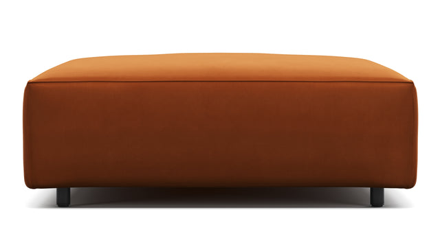 Extrasoft - Extrasoft Sectional Module, Small Seat, Burnt Orange Velvet