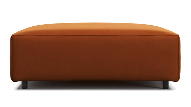 Extrasoft - Extrasoft Sectional Module, Small Seat, Burnt Orange Velvet