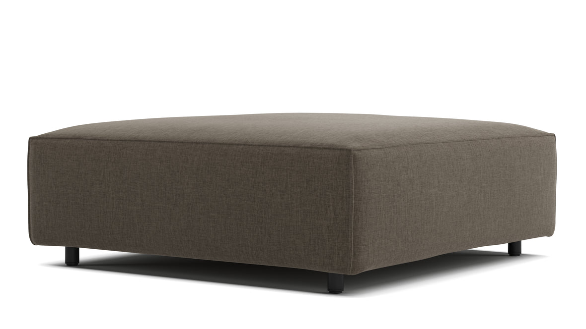 Extrasoft - Extrasoft Sectional Module, Small Seat, Coffee Brushed Weave