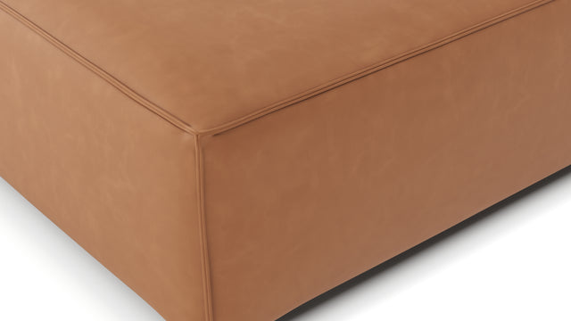 Extrasoft - Extrasoft Sectional Module, Small Seat, Tan Vegan Leather