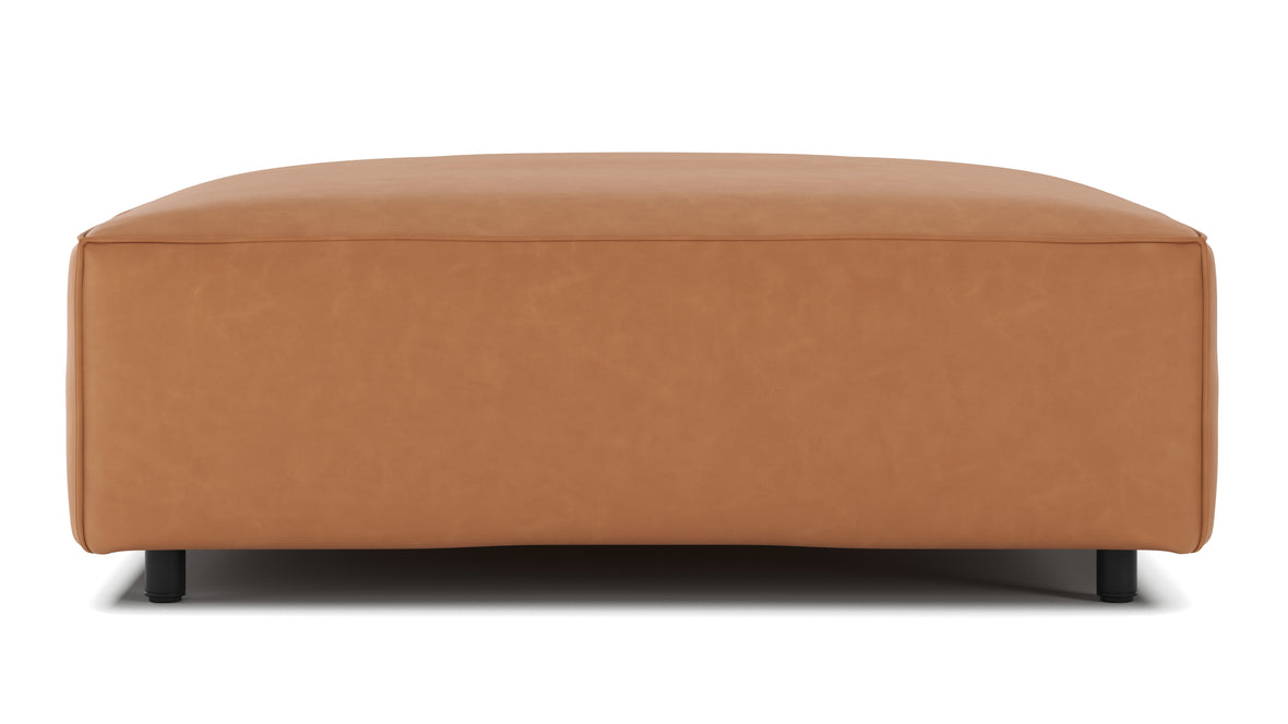 Extrasoft - Extrasoft Sectional Module, Small Seat, Tan Vegan Leather