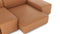 Extrasoft - Extrasoft Sectional Sofa, Combination 1, Left, Tan Vegan Leather