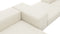 Extrasoft - Extrasoft Sectional Sofa, Combination 2, Left, Ivory Chenille