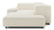 Extrasoft - Extrasoft Sectional Sofa, Combination 2, Left, Ivory Chenille