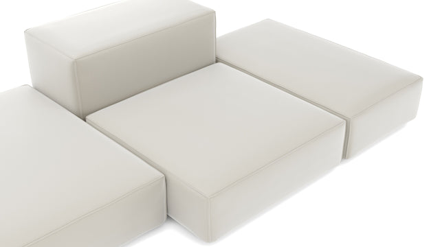 Extrasoft - Extrasoft Sectional Sofa, Combination 2, Left, Oatmeal Brushed Weave