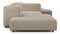 Extrasoft - Extrasoft Sectional Sofa, Combination 2, Right, Biscotti Brushed Weave