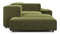 Extrasoft - Extrasoft Sectional Sofa, Combination 2, Right, Spruce Luxe Velvet