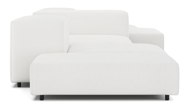 Extrasoft - Extrasoft Sectional Sofa, Combination 2, Right, White Linen