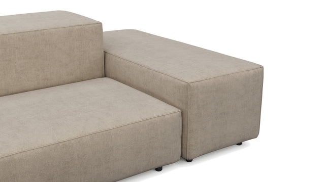 Extrasoft - Extrasoft Sectional Sofa, Large Right Corner, Biscotti Brushed Weave